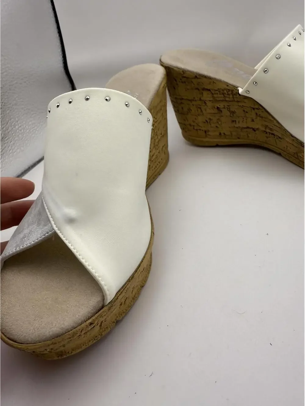 Onex Women's, Cathi Sandal Size 5 Women's Wedge Slide Sandals with Cork Platform